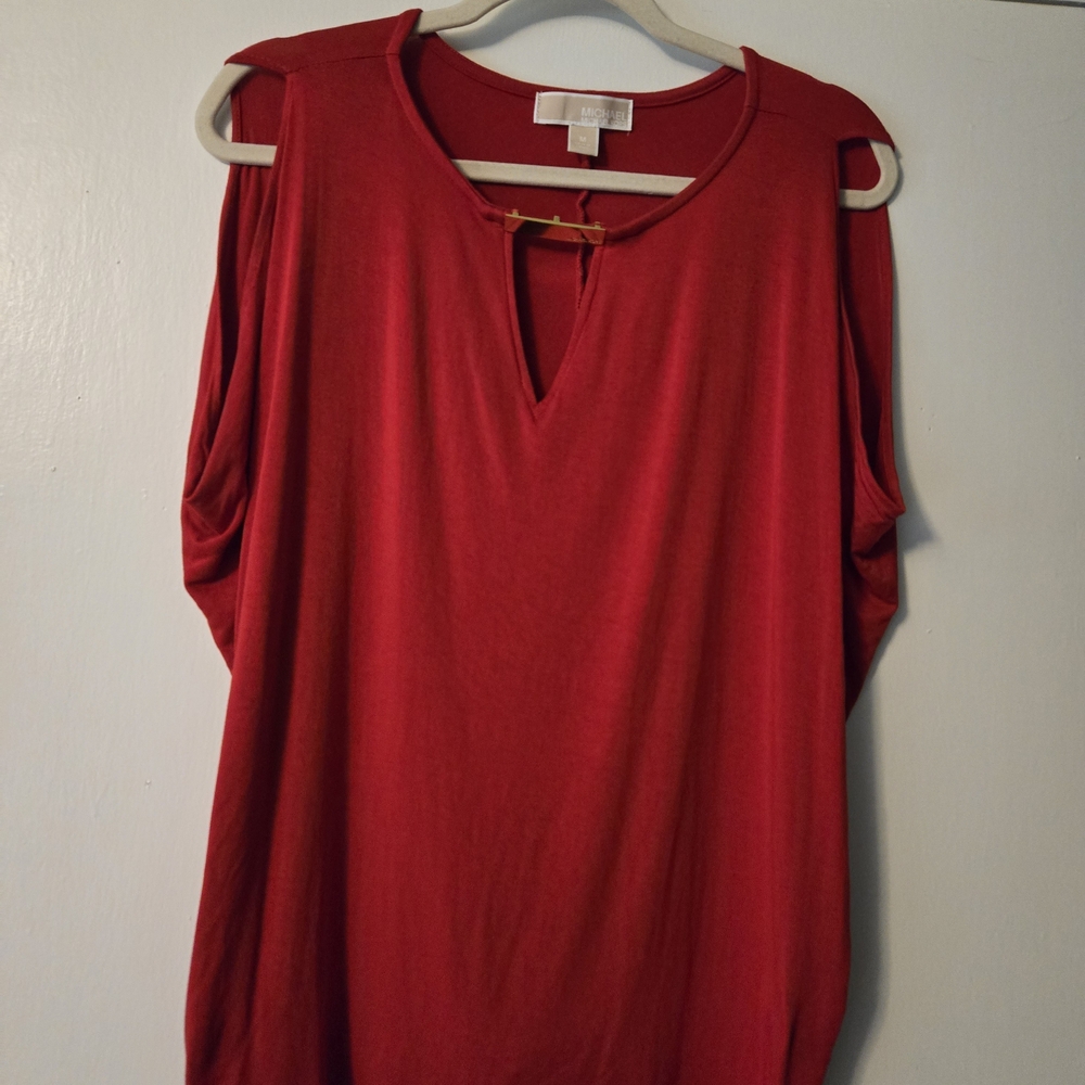 Michael Kors Vibrant Red Blouse
